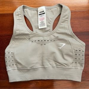 gymshark beige energy seamless bra